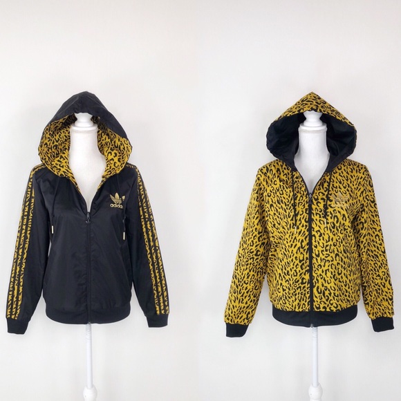 adidas jacket leopard